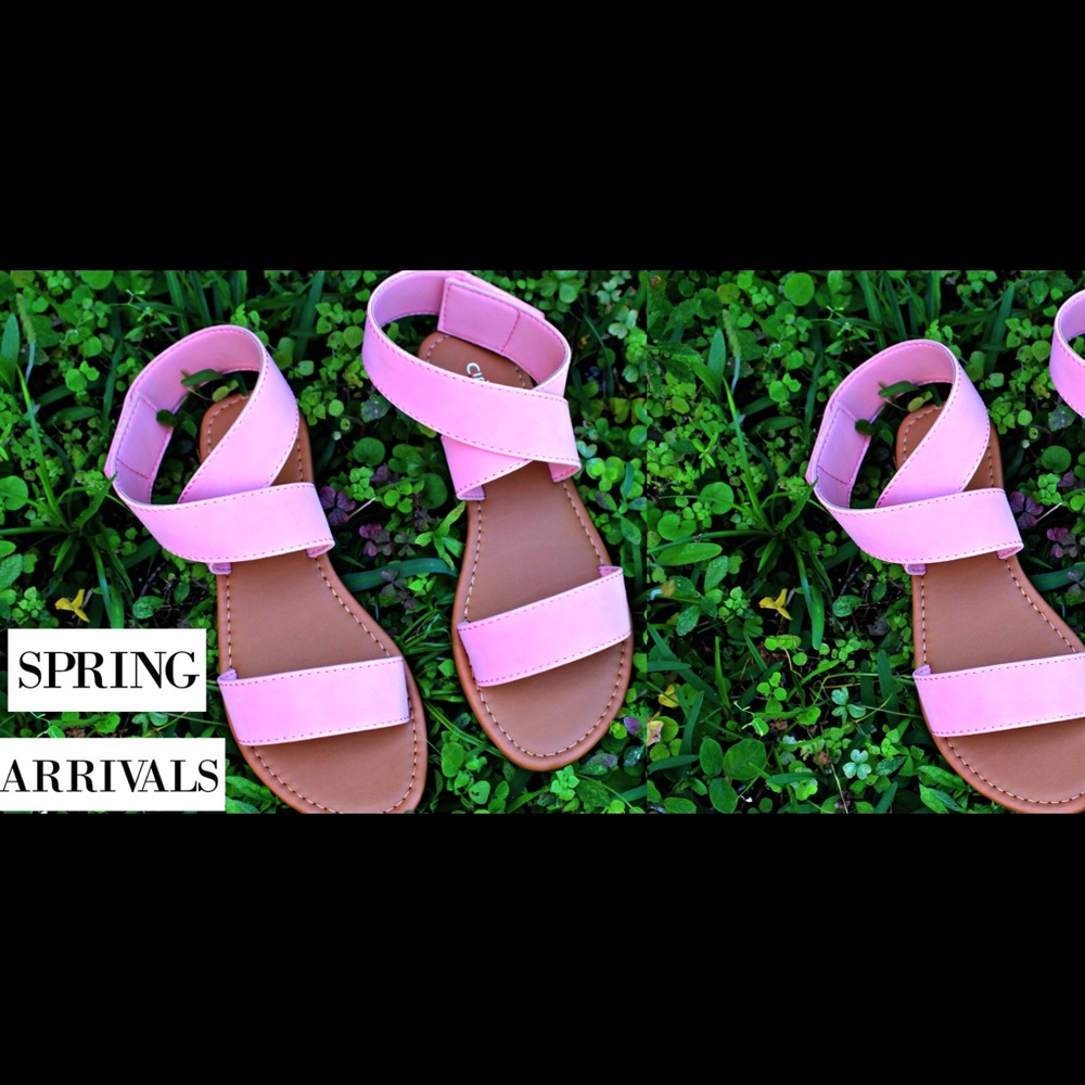 Pink Strappy Sandals